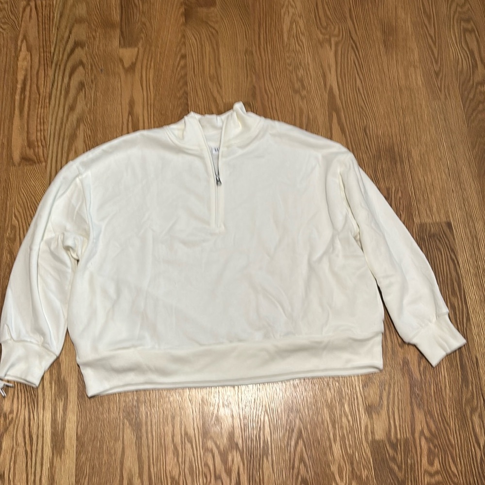 Gap Factory white mock-neck
